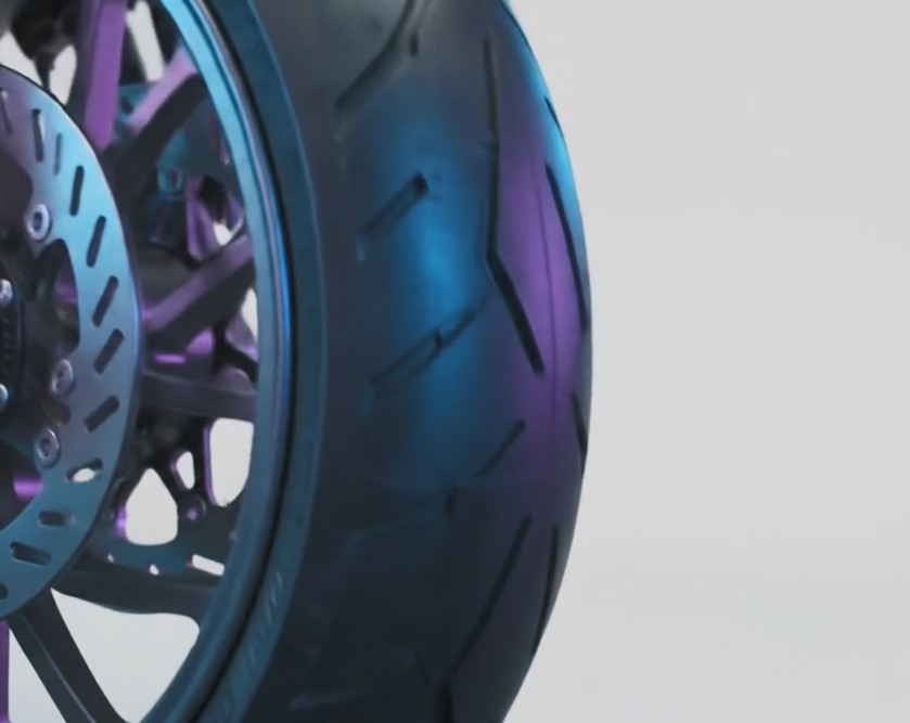 Ruota anteriore di una moto